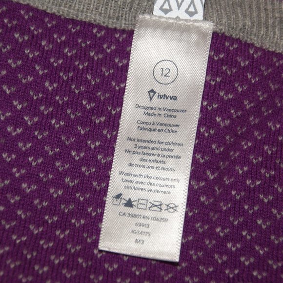 LULULEMON Ivivva Practice Freely Sweater sz 12 - Picture 9 of 11